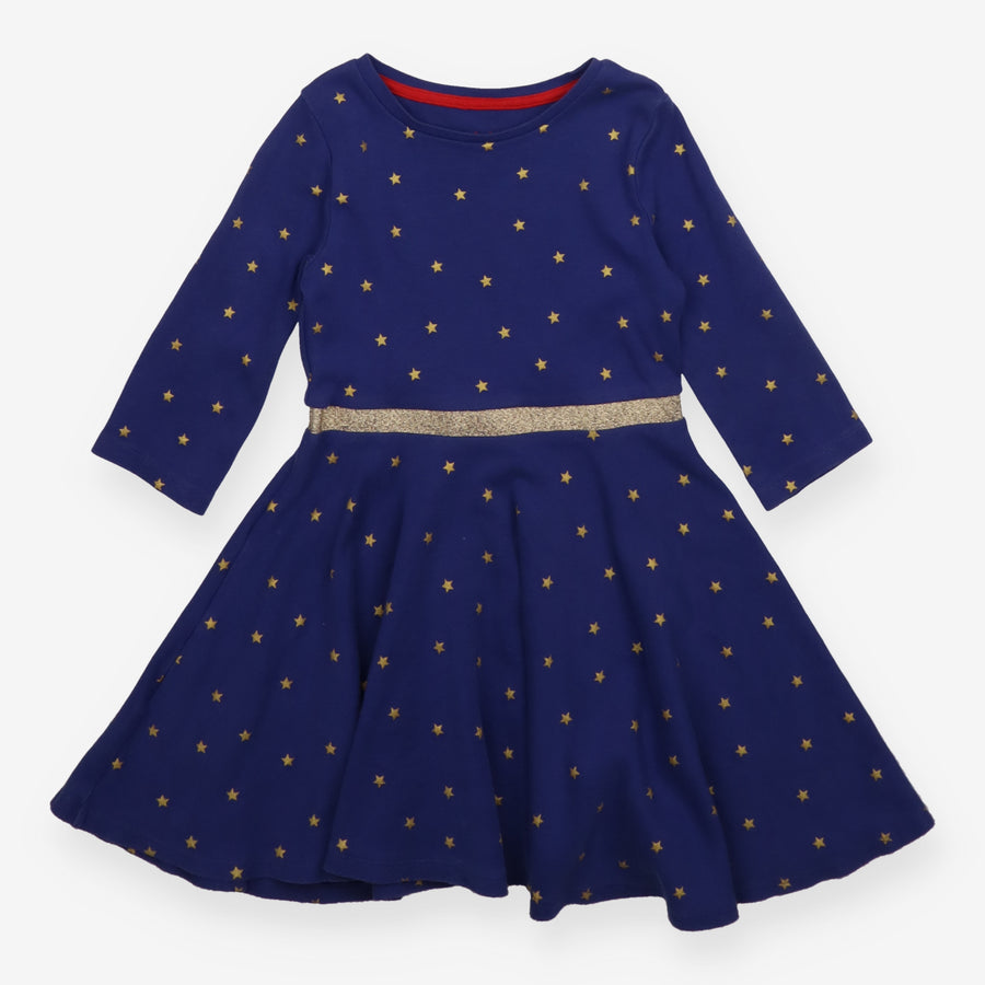Dress blue with gold stars