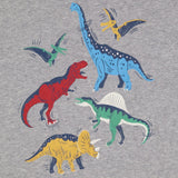 Tee grey dinos