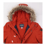 Coat Orange Faux Fur Lined Hood