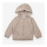 Cream Hoodie with Detachable Hood
