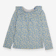 Blue long sleeve t-shirt with daisies