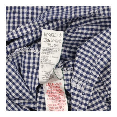 School summer dress 2pc blue check