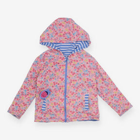 Pink Reversible Zip Hoodie with Ladybird Pocket 