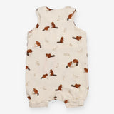 Homemade Dungarees Shortie Cream Beavers