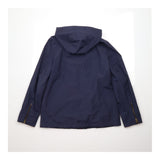 Coat Navy Blue Faux Fur Lined Hooded Parka