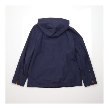 Coat Navy Blue Faux Fur Lined Hooded Parka