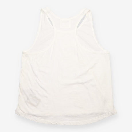 Active Sleeveless Racerback Tank Top Scoop Neck Wh
