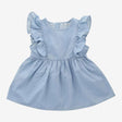 Chambray frill dress