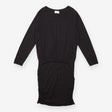 Dress Black Jersey Long Sleeve Midi