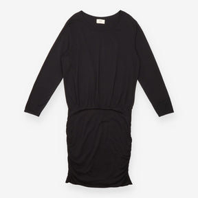 Dress Black Jersey Long Sleeve Midi