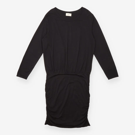 Dress Black Jersey Long Sleeve Midi
