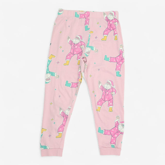 Pyjamas Pink with Disco Santa's