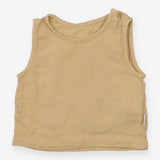 Vest linen yellow
