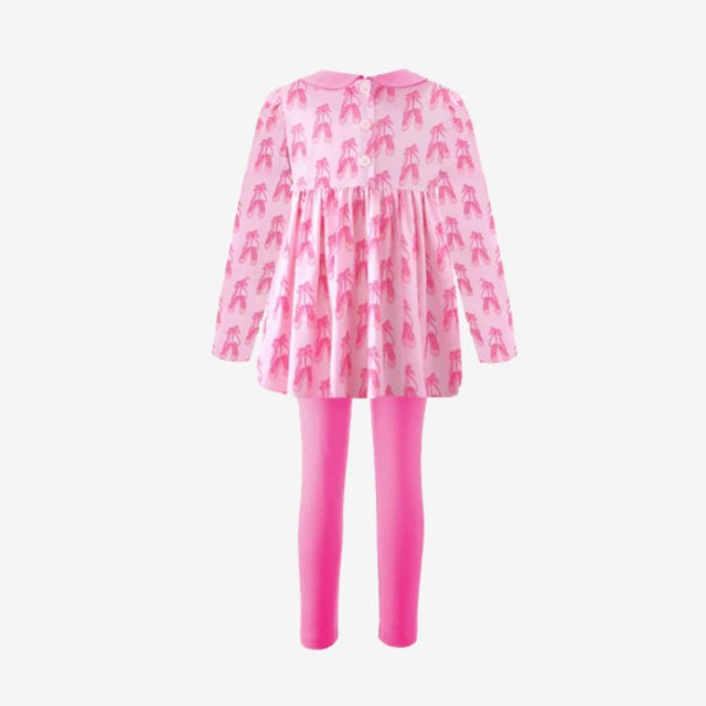 Ballet Shoes Print Jersey Set