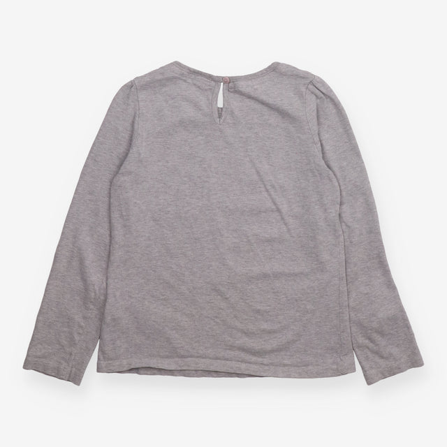 Tee LS grey owl sequins