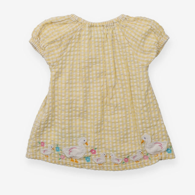 Yellow Gingham Tunic with Ducks