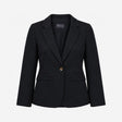 Dark Navy Blue Waffle Textured Cotton Blend Single