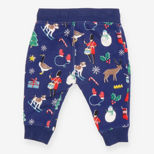 Cuffed Jogger Navy Festive with Royal Guards