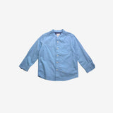 Blue Long Sleeve Grandad Shirt