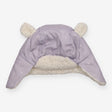 Hat trapper lilac silky stars fleece lining