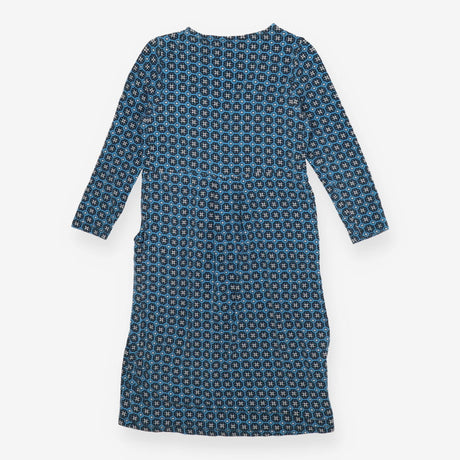 Blue geometric Maternity/Nursing top