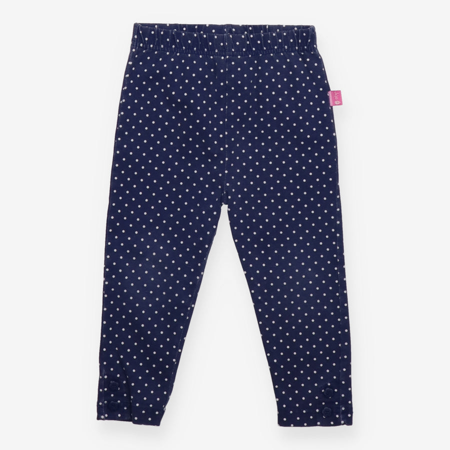 Leggings navy white spotted