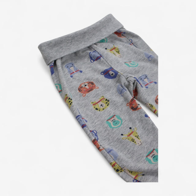 Grey joggers animal heads 