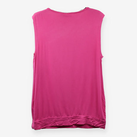 Fuchsia pleated maternity and nursing top