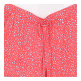 Bright Coral Harem Trousers with Grey Animal Print