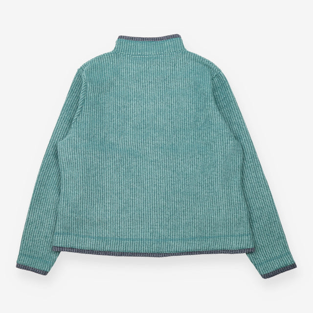 Ariana Full Zip Grid Fleece Leaf Green