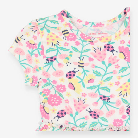 Dress White Love Nature Built in Bodysuit