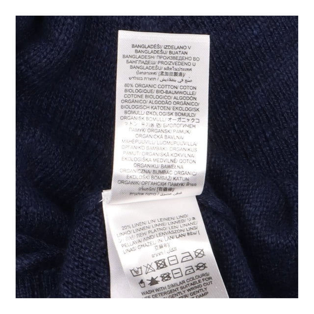 Cardigan Short Sleeve Knit Navy Blue