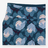 White Stuff Teal Blue Floral Print Jersey A-Line S
