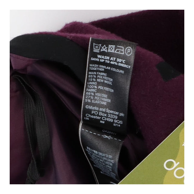 M&S Collection Aubergine Wool Mini Skirt