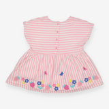 Dress jersey pink stripe 
