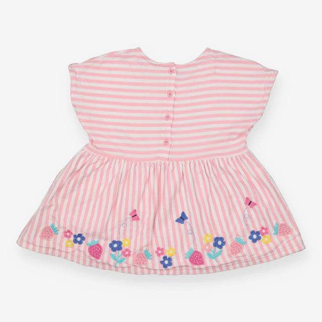 Dress jersey pink stripe 