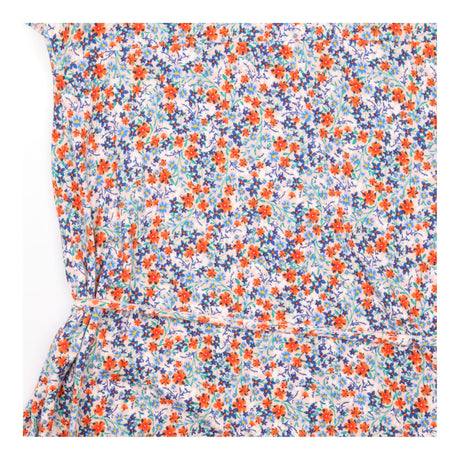 Ditsy Floral Midi Dress Short Sleeve Round Neck Mu