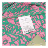 Green and Pink Flora Tiered Maxi Dress Belted