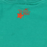 Long sleeve green t-shirt with grasshopper