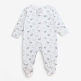 Sleepsuit white with grey sheep