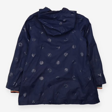 Coat navy blue spotty