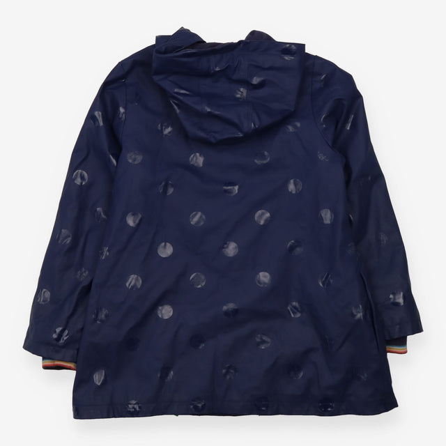 Coat navy blue spotty