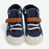 High Tops Blue Zebra Print