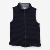 Gilet Padded Navy with Blue Stripe Lining