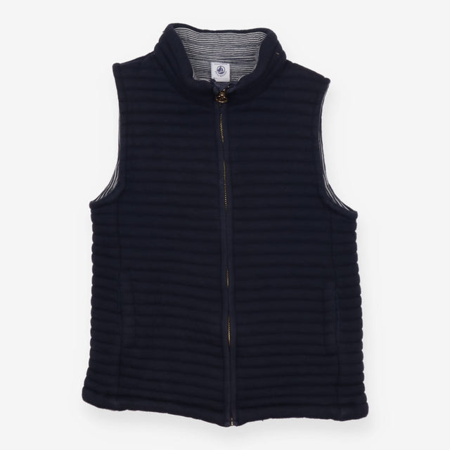 Gilet Padded Navy with Blue Stripe Lining