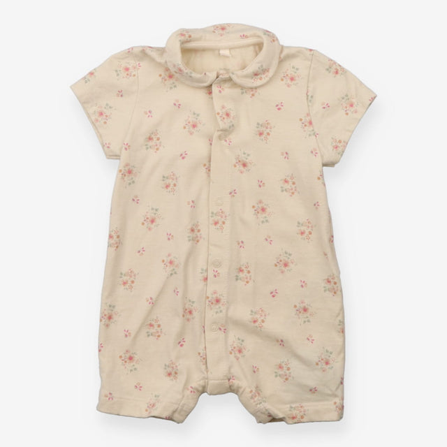 Shortie romper floral cream