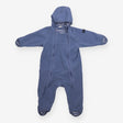 Baby Blue Pramsuit Striped Lining