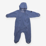 Baby Blue Pramsuit Striped Lining