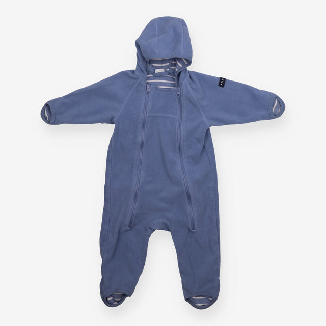 Baby Blue Pramsuit Striped Lining