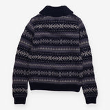 Blue Knit Roll Neck Jumper Rorie Whelan